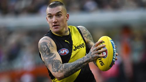 Dustin Martin is the overwhelming favourite for this year's Brownlow Medal. (AAP)