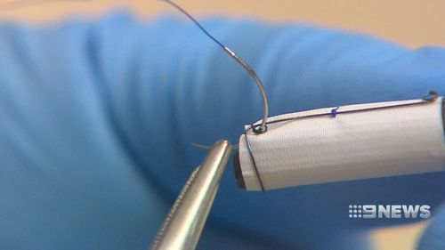 Each stent can take up to 10 days to make. (9NEWS)