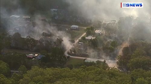 The fire moved quickly. (9NEWS)