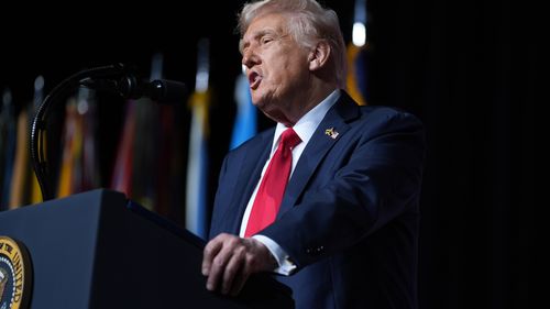 US President Donald Trump 