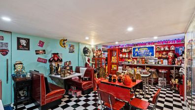 Dust off your blue suede shoes at this Montrose home with a diner.