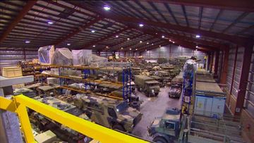 The unassuming warehouse home to Australia's wartime treasures