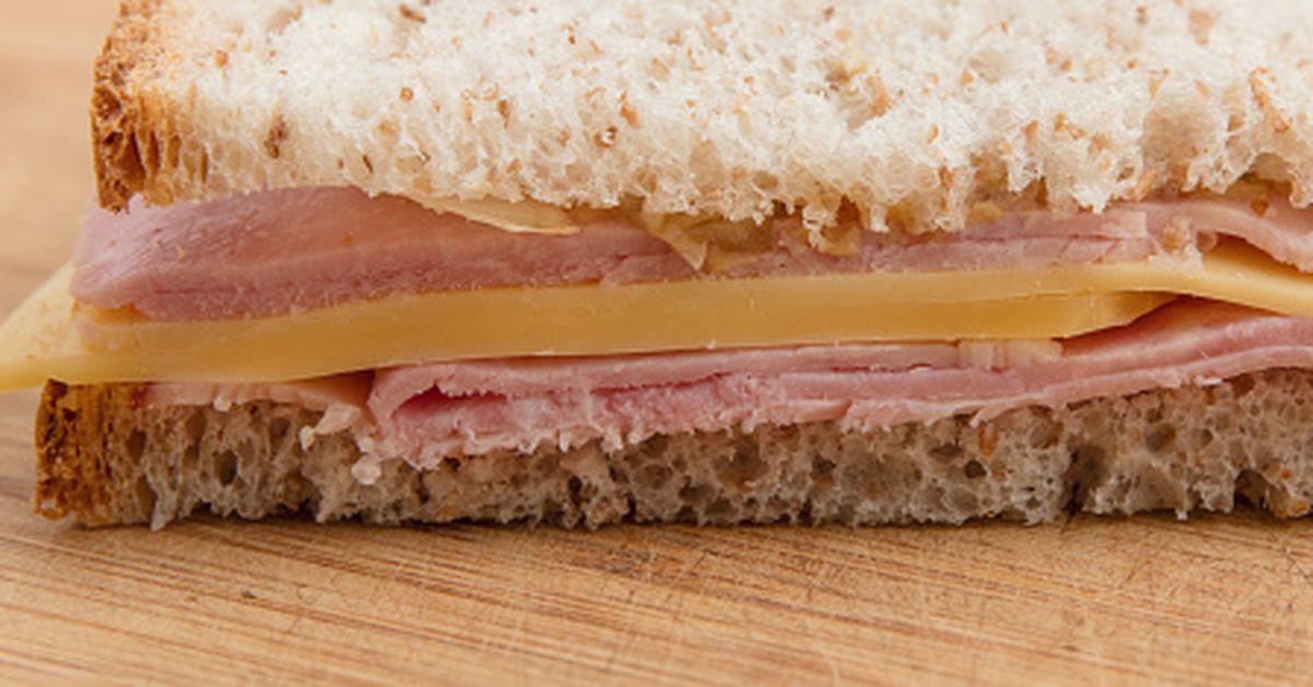 Cancer Council ham sandwiches