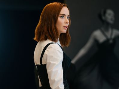 (Center) Emily Blunt as Emily Charlton in 20th Century Studios' THE DEVIL WEARS PRADA 2. Photo courtesy of 20th Century Studios. © 2026 20th Century Studios. All Rights Reserved.