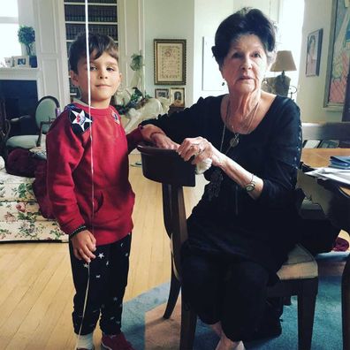 Selma Blair's mother Molly and her son Arthur.