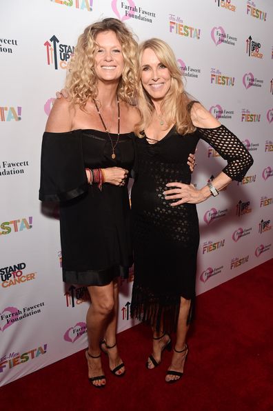 Rachel Hunter, Alana Stewart, pose, together, charity, event, red carpet