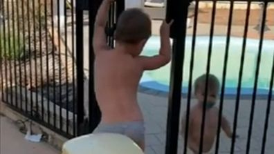 Mother issues pool safety warning after filming kids break into pool 