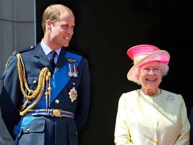 Prince William and Queen Elizabeth in 2015