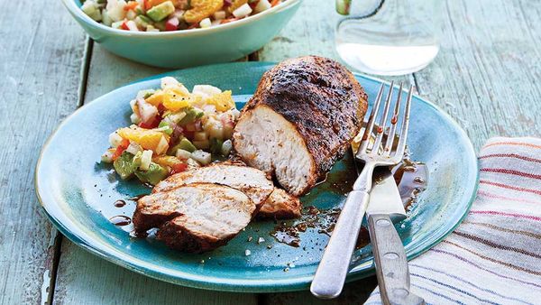 Weber's chilli rubbed chicken