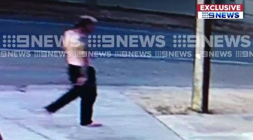 CCTV obtained by 9NEWS shows Kirchner walking near Ms Rothe's home after the murder took place.