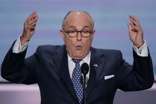 Mr Trump's personal lawyer and former New York Mayor Rudy Giuliani admitted Mr Trump's money had been used to pay back his former lawyer Michael Cohen. (AAP)