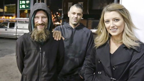 A New Jersey couple, Kate McClure and Mark D'Amico, and a homeless man, Johnny Bobbit Jr., are accused of creating a false GoFundMe crowdfunding story that ultimately raised US$400,000 in fraudulent funds.