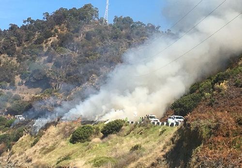 The controlled burn will go through the afternoon. (Victoria Police)