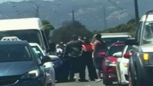 A frightening road rage attack has taken place in Adelaide.