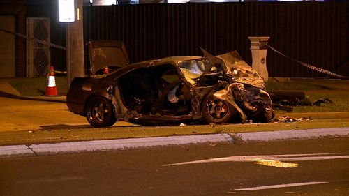 Two people suffered serious injuries after their cars collided in Sydney's West. Images show both vehicles smashed to pieces.