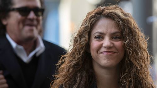 Colombian performer Shakira arrives at court in Madrid, Spain, March 27, 2019