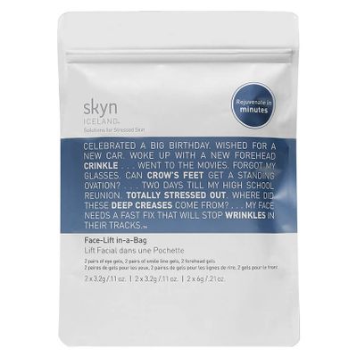 <p>The secret behind Goldie's ageless look is an organic lightweight sheet mask that aims to erase fine lines  and leave you with a more youthful appearance.</p>
<p> </p>
<p><a href="http://www.mecca.com.au/skyn-iceland/face-lift-in-a-bag/I-024126.html?cgpath=brands-skyn" target="_blank" draggable="false">Skyn Iceland Face-Lift-In-A-Bag, $28</a><br />
<br />
</p>
<p>&nbsp;</p>