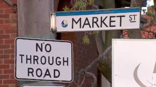 The attack unfolded near Market Street in St Kilda. (9NEWS)