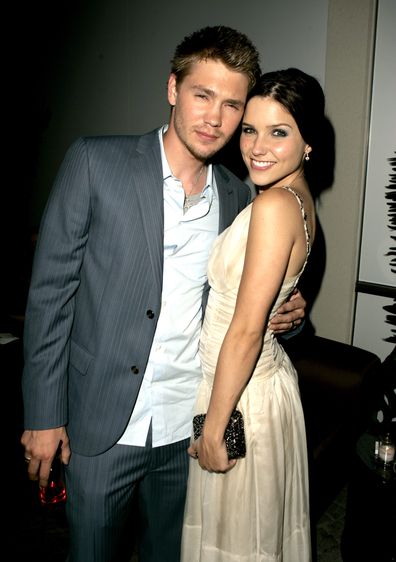 Chad Michael Murray and Sophia Bush during House of Wax Los Angeles Premiere in 2005.