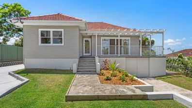 Brick home affordable garden facade Domain NSW mid north coast