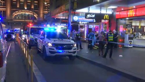 Two teens charged after alleged stabbing outside Melbourne CBD McDonald's