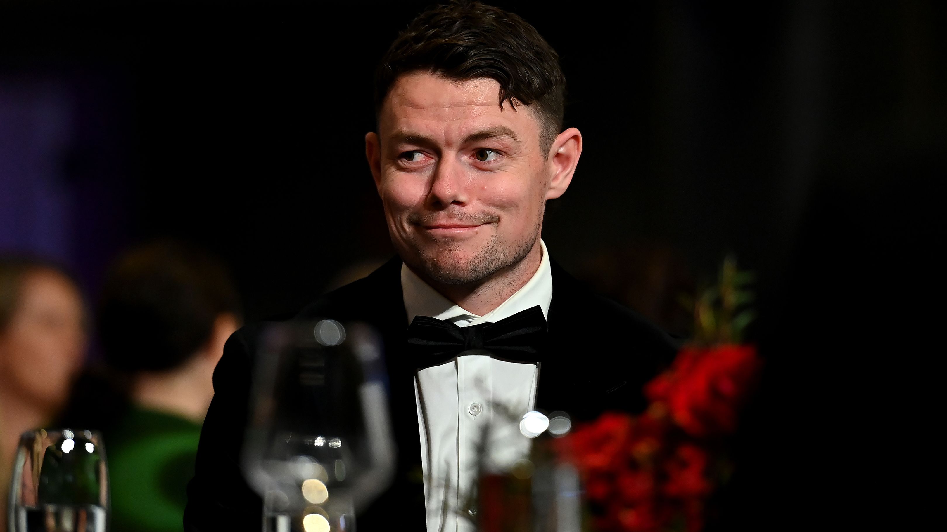 BRISBANE, AUSTRALIA - SEPTEMBER 25: Lachie Neale of the Lions is seen during the 2023 Brownlow Medal at The Gabba on September 25, 2023 in Brisbane, Australia. (Photo by Albert Perez/AFL Photos via Getty Images)
