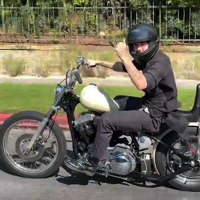 Brooklyn Beckham motorcycle