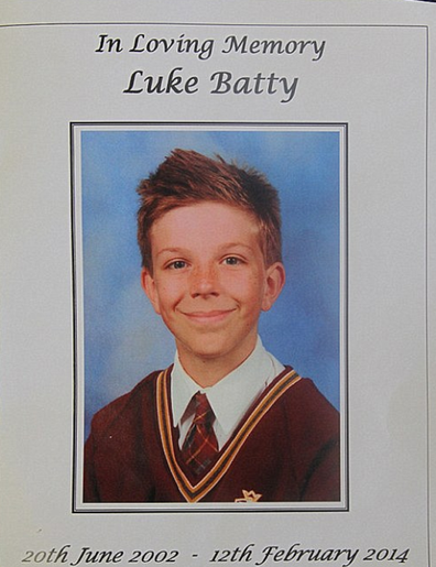 Luke Batty funeral