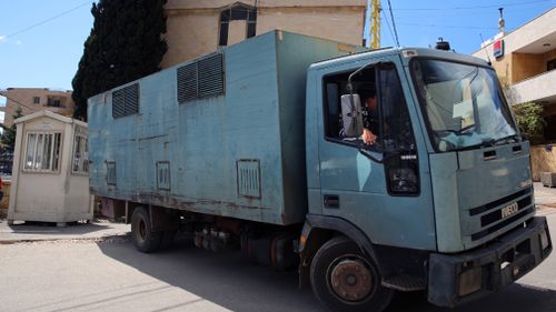 A Lebanon police truck. (AAP file image)