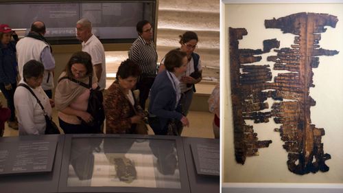 Enigmatic Dead Sea Scroll makes rare show in Jerusalem