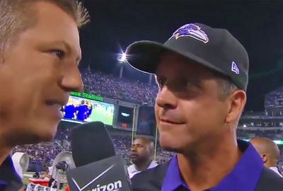 <b>Sports coaches can be a testy bunch - especially when it comes to dealing with reporters.</b><br/><br/>And Baltimore Ravens coach Jim Harbaugh is no exception, rounding on an NFL reporter who confronted him about an incident with a rival coach during a pre-season game.<br/><br/>After squaring off with Washington's Jay Gruden, Harbaugh knocked down every question before testily ending the halftime interview: 'give me a good question and I'll answer it!'<br/><br/>See how his angry responses rank among sport's most awkward interviews.<br/>