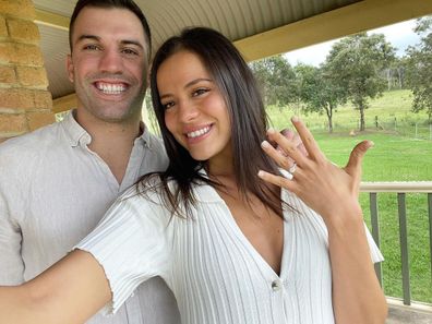 NRL star James Tedesco announces engagement to longtime girlfriend Maria Glenellis