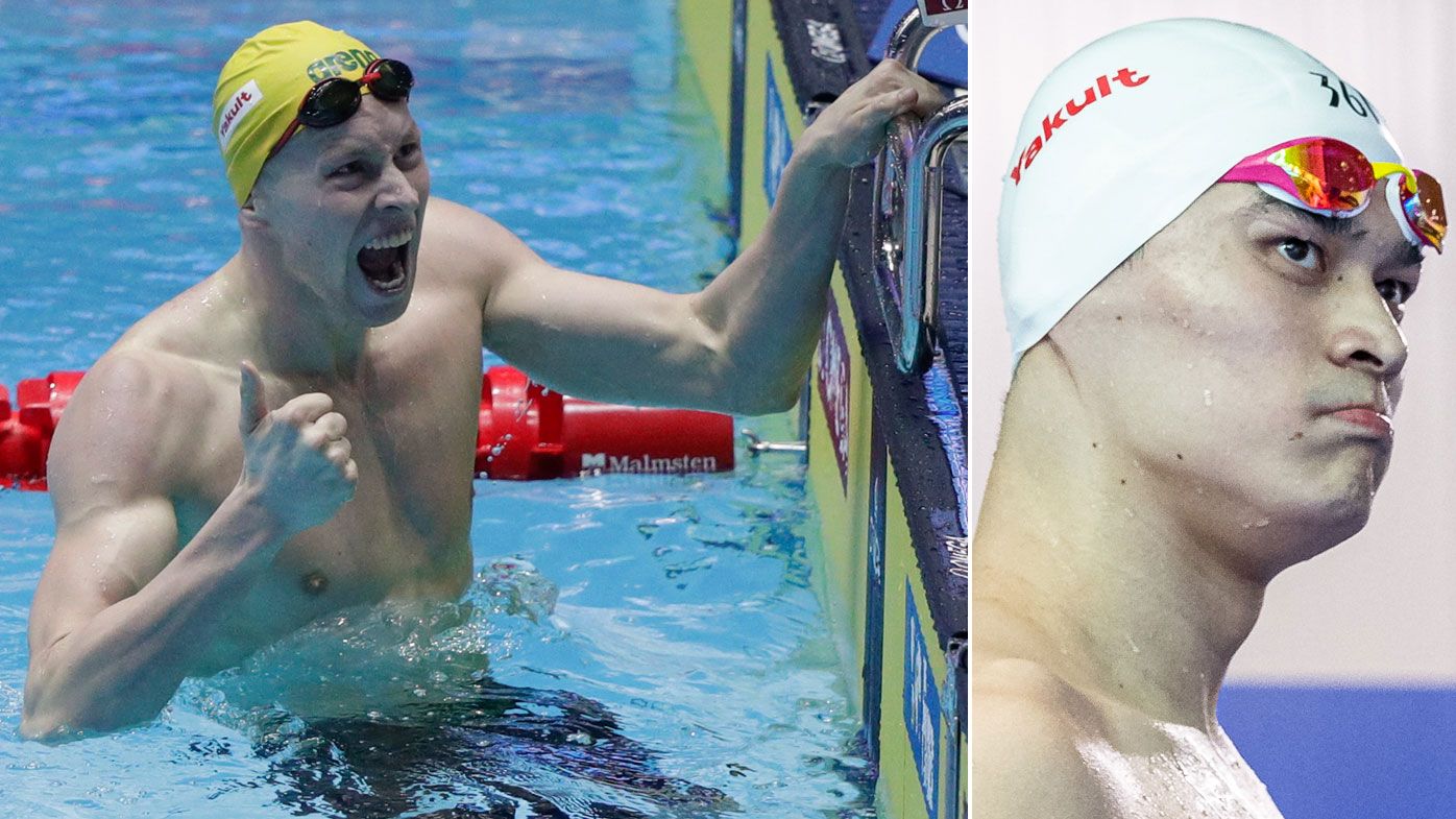 'Sick' Australian bolter shocks Sun Yang in 200m at swimming world titles