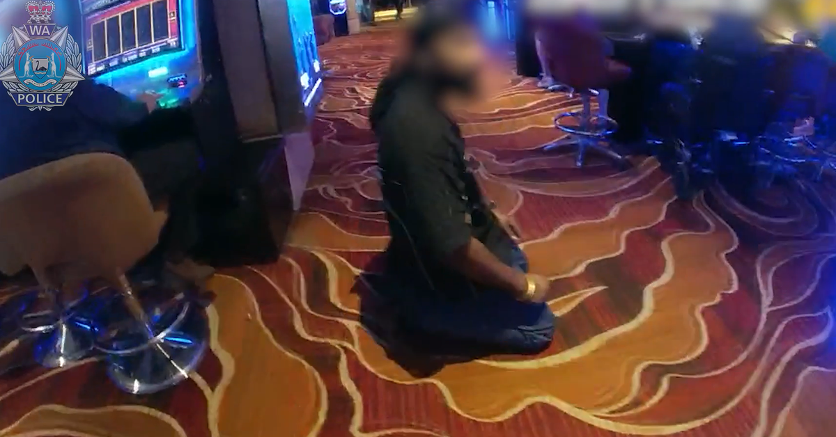 Police make dramatic casino arrest after reports of 'gun' pointed at car