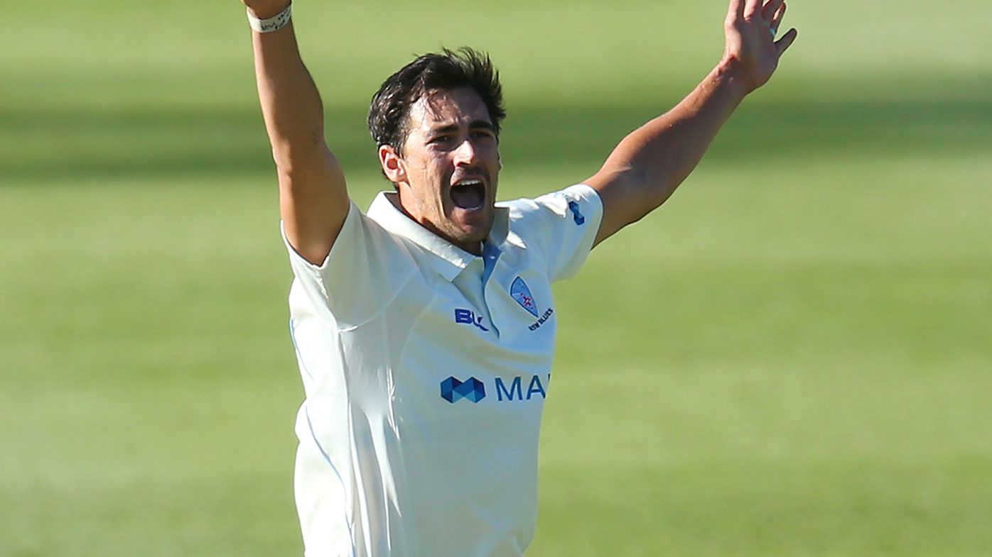 Mitch Starc claimed 10 wickets for NSW against Tasmania.