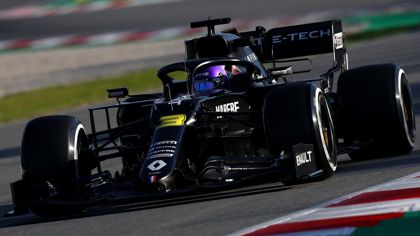 F1 Testing News Barcelona Daniel Ricciardo Renault Comments Special Helmet