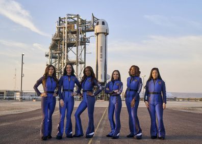 Gayle King Blue Origin viral footage looking miserable