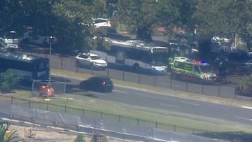 Sydney Moore Park pedestrian bus crash