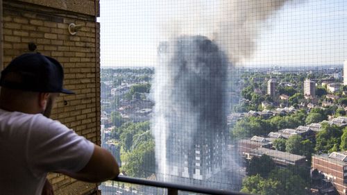 A resident in north London watches the tragedy unfold at Grenfell Tower.