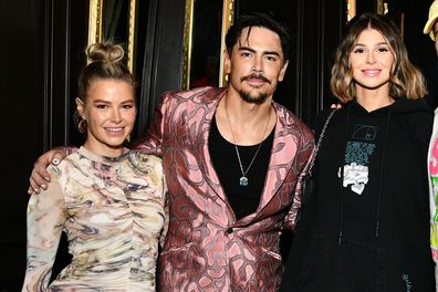Ariana Madix, Tom Sandoval, Raquel Leviss and Tom Schwartz at the Tom Sandoval & The Most Extras performance at Hotel Cafe on November 14, 2021 in Los Angeles, California.