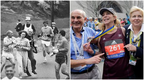 First woman to complete Boston Marathon completes it again 50 years later