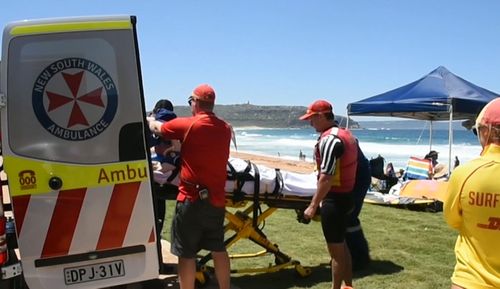 At Palm Beach on the northern beaches a man in his 60s was dumped in the surf. He couldn’t move, and had to be rescued.

