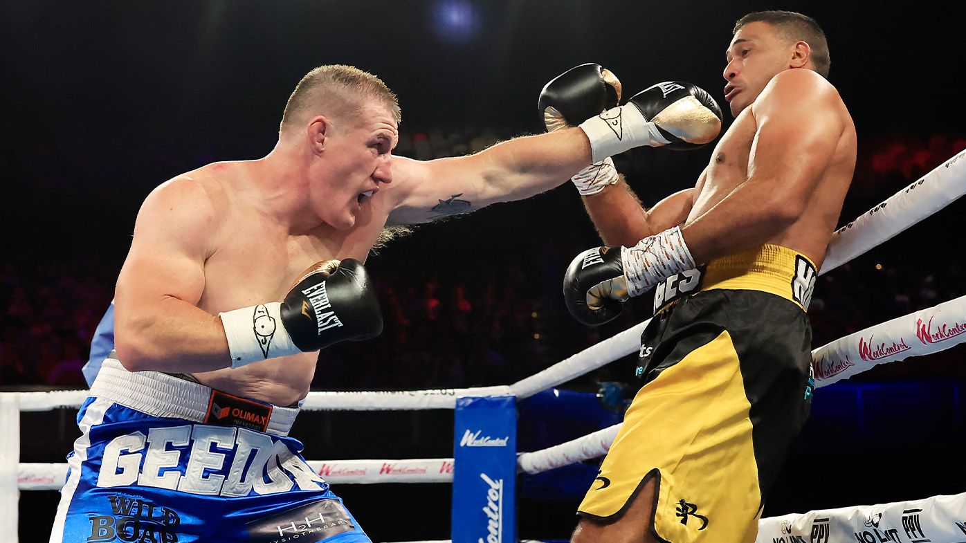 Paul Gallen goes out on a high in defeat of Justin Hodges by unanimous decision