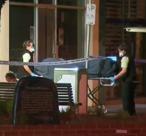 The body was removed just before 6am. (9NEWS)