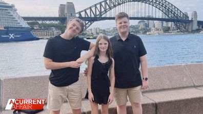 Harry, Daisy and James Mills are pleading with the immigration department to stay in Australia.