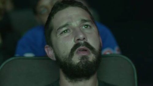 LaBeouf's 'I don't remember this part face'. (Twitter)