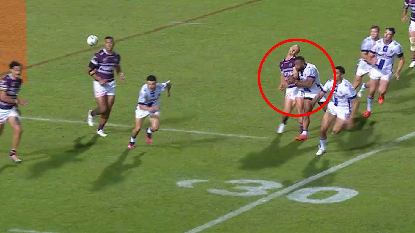 Storm veteran Justin Olam incited the ire of multiple league legends with this hit on Daly Cherry-Evans
