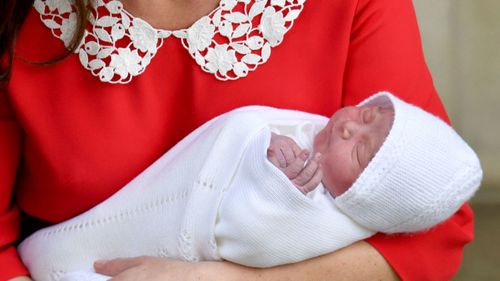 The new prince has weighed in at eight pounds seven ounces. (PA/AAP)