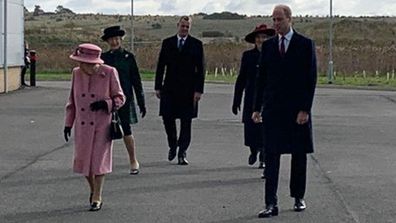 Queen Elizabeth and Prince William at Defence Science and Technology Laboratory (Dstl), Porton Down