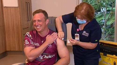 Receiving the Pfizer vaccine alongside Deputy Premier Steven Miles and Sport's Minister Stirling Hinchcliffe, Premier Palaszczuk stated she would've received AstraZeneca if she didn't have potential Olympic travel commitments. 